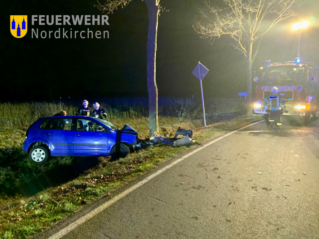 Pkw gegen Baum
