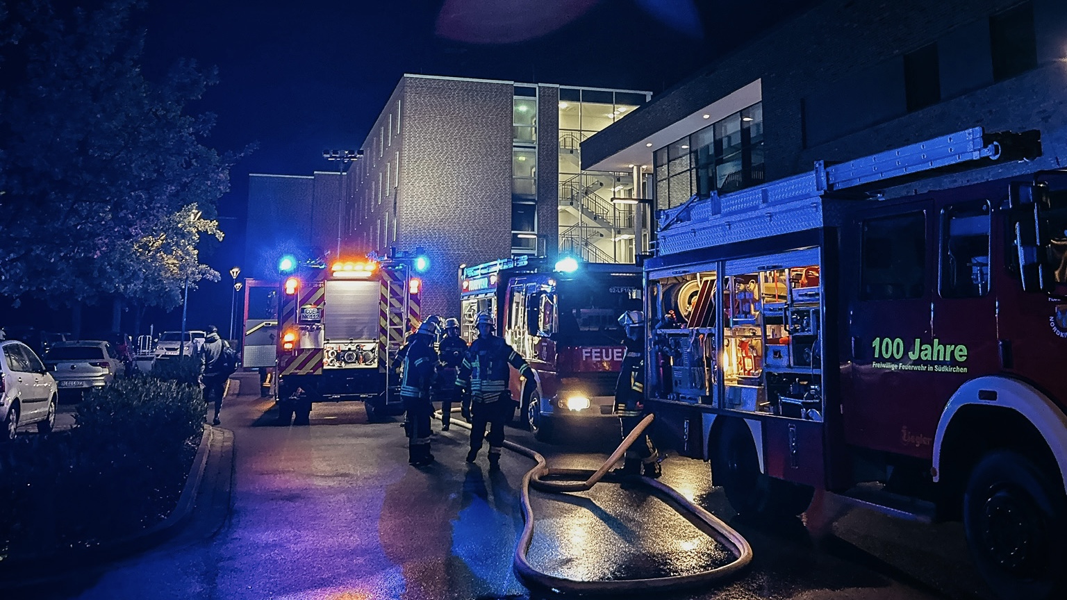Zimmerbrand in Wohnheim