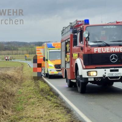 Feuerwehr und Rettungsdienst vor Ort